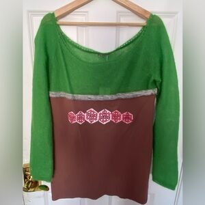 Vintage Miu Miu FW 2003 oversized mohair sweater top with tags 📚